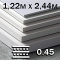 Вспененный ПВХ стандартной плотности 0,45 (1,22м х 2,44м).
