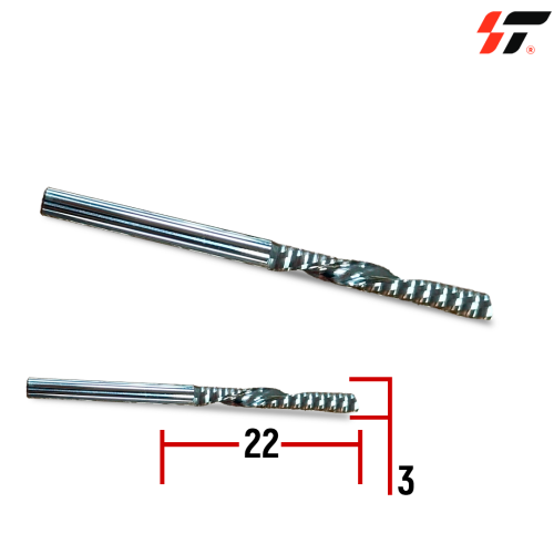 Фреза 1-х заходная (3,22) стружка вниз