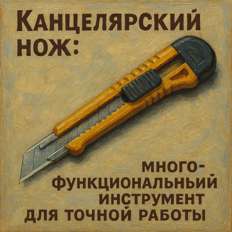 Канцелярский нож: многофункциональный инструмент для точной работы
