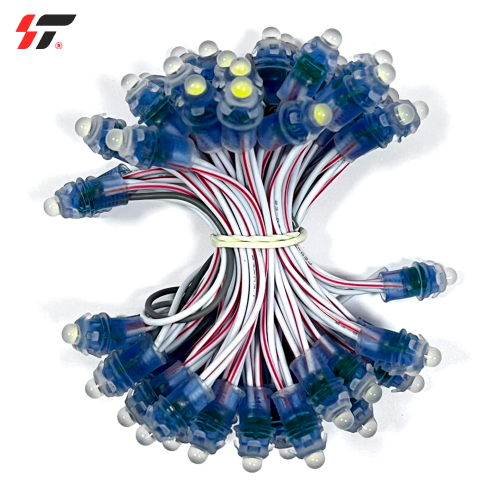 Диод-пиксели 1-точечные 9мм Белый 12V