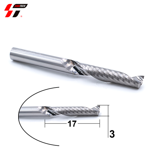 Фреза 1-х заходная (3,17) стружка вниз