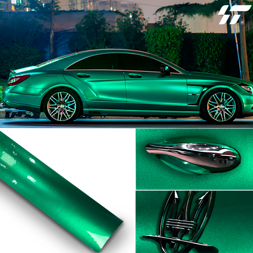 GM0006 Пленка глянцевый металлический изумруд (1,52*17м)