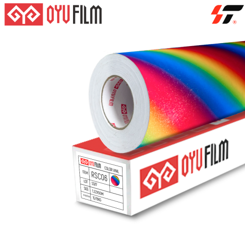 Радужная самоклеющаяся пленка RSC06 (1,22*1 м) (метражом)