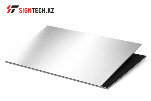 Алюминиевый лист для печати (черный/серебро) 1.22*0.61м (0.31 мм) 