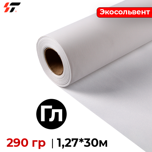 Холст Экосольвент глянцевый (HE6*6) 290гр. (1,27*30)