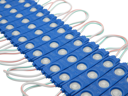 Диоды 3-х точечные Синие с линзой 2835-6113-G5-13000К-1.2W