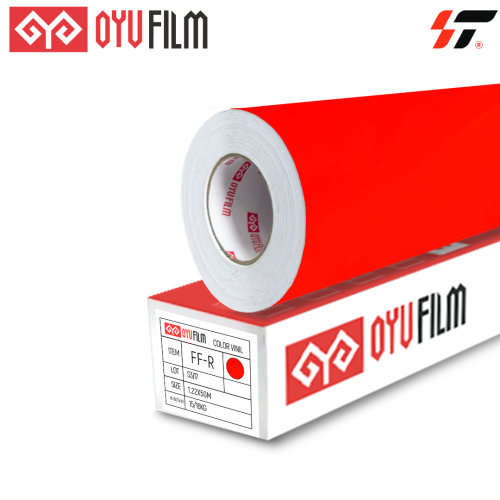 Флуоресцентная пленка FF-R Красная  (1,22*50 м) метражом Флуоресцентная пленка FF-R Красная  (1,22*50 м) метражом