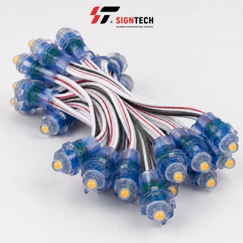 Диод-пиксели 1-точечные 9мм Желтый 0,2W/12V