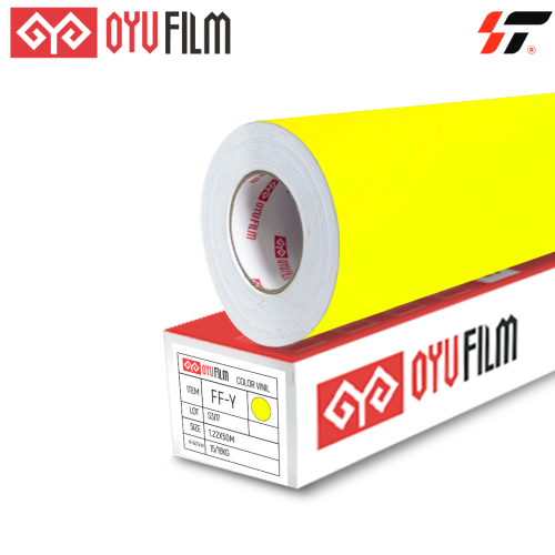 Флуоресцентная пленка FF-Y Желтая (1,22*50 м) метражом Флуоресцентная пленка FF-Y Желтая (1,22*50 м) метражом