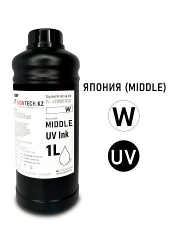 Краска  UV Япония Medium W 1л