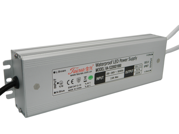 Трансформатор Tauras уличный 200W-12V