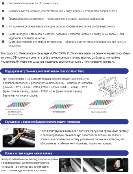УФ Широкоформатный принтер CR-3200UV-PLUS УФ Широкоформатный принтер CR-3200UV-PLUS - SignTech