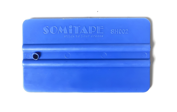 Ракель пластиковый синий 002