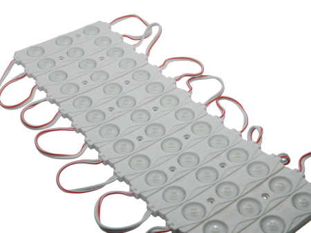 Диоды 3-х точечные Белые c линзой 2835-8518-13000K-1.5 w