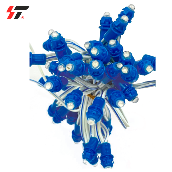 Диод-пиксели 1-точечные 9мм Синий 12V