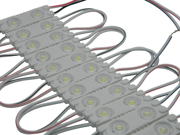 Диоды 2-х точечные Белые маленькие с линзой 2835-3912-0.6W