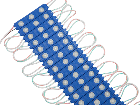 Диоды 3-х точечные Синие с линзой 2835-6113-G5-13000К-1.2W