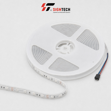 Лента светодиодная RGB-10мм-60D-12w/м-12v (5м/рулон)