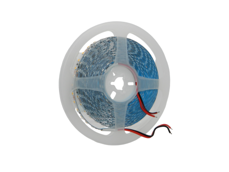 Лента светодиодная Белая (теплая)-5мм-120D-9.6w/м-12v-3000k (5м/рулон)