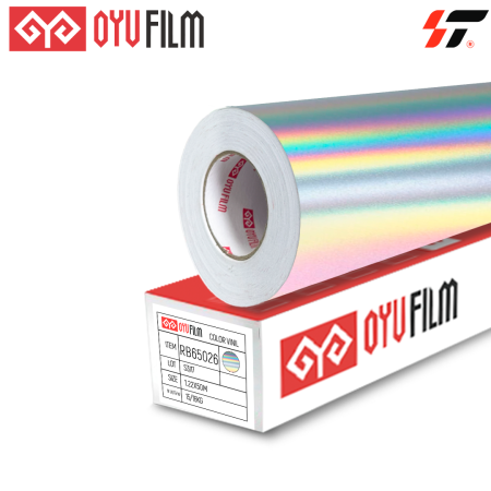 RB65026 Голографический винил светло-голубого цвета (1,22*50м) метражом